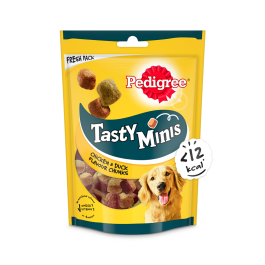 Pedigree Tasty Minis Cubes Adult Dog Treat Chicken & Duck Flavour Chunks 130g